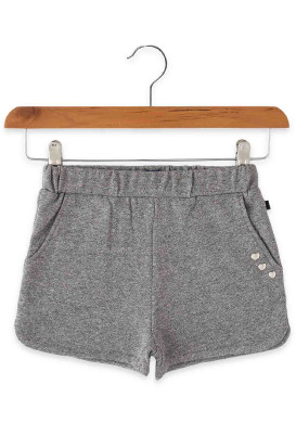 Short argent Fille