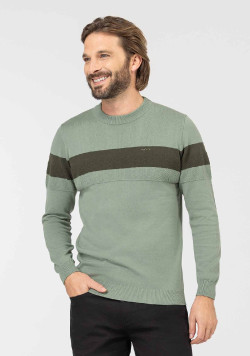 Pull vert Homme