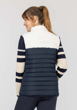 DOUDOUNE BLANC CASSE / INDIGO XYFEM