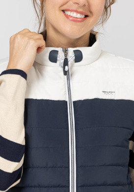 DOUDOUNE BLANC CASSE / INDIGO XYFEM
