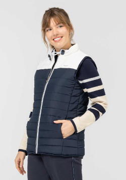 DOUDOUNE BLANC CASSE / INDIGO XYFEM
