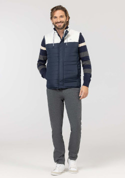 DOUDOUNE BLANC CASSE / INDIGO XYHOM