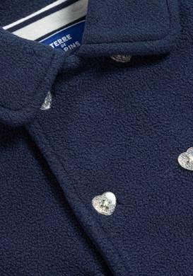 MANTEAU INDIGO XYLA Manteau Bébé polaire bleu marine