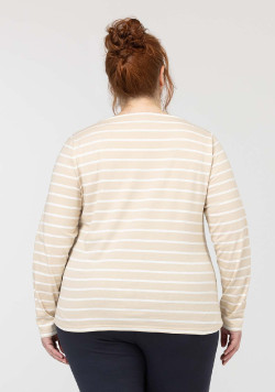 MARINIERE ML FOND BEIGE RAYE NATUREL PACAGE2