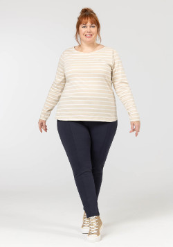 MARINIERE ML FOND BEIGE RAYE NATUREL PACAGE2