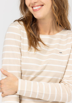 MARINIERE ML FOND BEIGE RAYE NATUREL PACAGE2