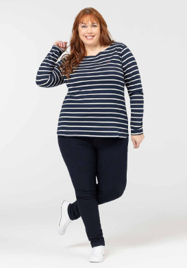 MARINIERE ML FOND INDIGO RAYE GREGE PACAGE2 MARINIERE ML FOND INDIGO RAYE GREGE PACAGE2