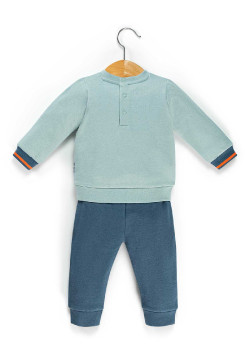 PANTALON + HAUT BLEU EGUMO