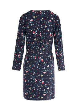 ROBE ML IMPRIME BLEU NUIT ISABO