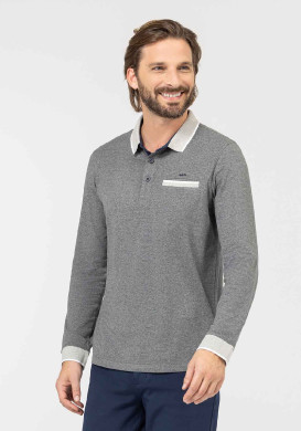 POLO ML GRIS CHINE ODARO POLO ML GRIS CHINE ODARO