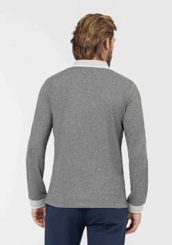 POLO ML GRIS CHINE ODARO
