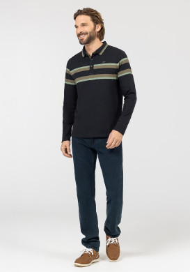 POLO ML NOIR OBATOU