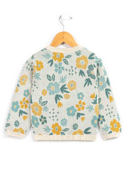 PULL IMPRIME JAUNE KELYNE