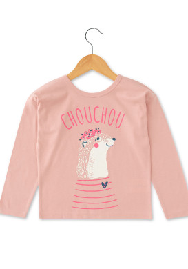 TEE SHIRT ML ROSE TENINA TEE SHIRT ML ROSE TENINA