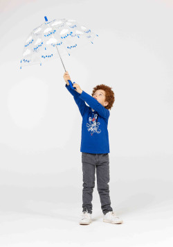 TEE SHIRT ML BLEU TIADO