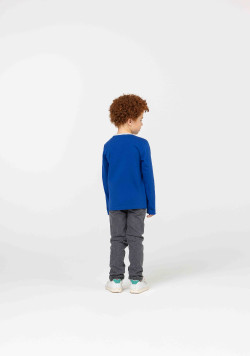 TEE SHIRT ML BLEU TIADO