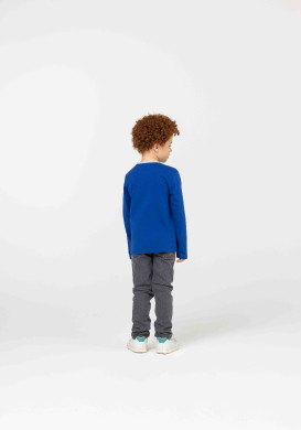 TEE SHIRT ML BLEU TIADO T-shirt bleu manches longues imprimé Garçon