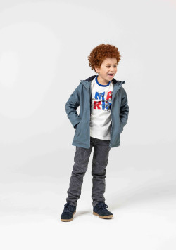 TEE SHIRT ML BLANC CASSE TIADO