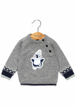 PULL GRIS CHINE KITOUM