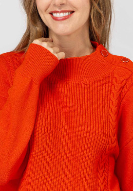 PULL ORANGE KALMIE Pull orange Femme