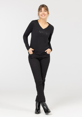 TEE SHIRT ML NOIR TAMYL