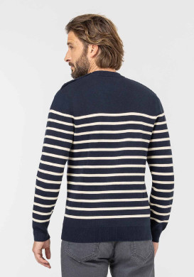 PULL FOND INDIGO RAYE GREGE KORINO PULL FOND INDIGO RAYE GREGE KORINO