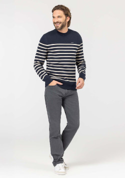 PULL FOND INDIGO RAYE GREGE KORINO