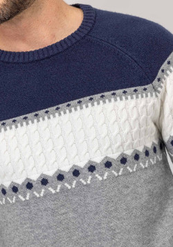 PULL GRIS CHINE KOEL