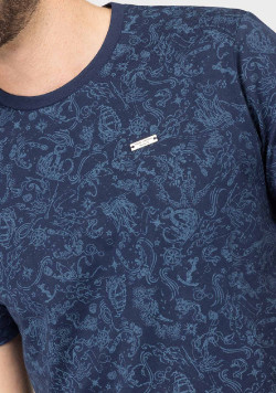TEE SHIRT MC INDIGO TYRON
