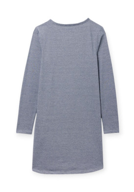 CHEMISE DE NUIT FOND GREGE RAYE INDIGO YULIA CHEMISE DE NUIT FOND GREGE RAYE INDIGO YULIA