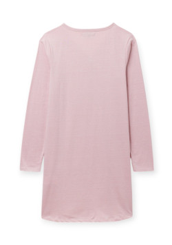 CHEMISE DE NUIT FOND GREGE RAYE ROSE YULIA