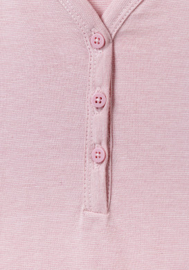 CHEMISE DE NUIT FOND GREGE RAYE ROSE YULIA Chemise de nuit manches longues rose femme