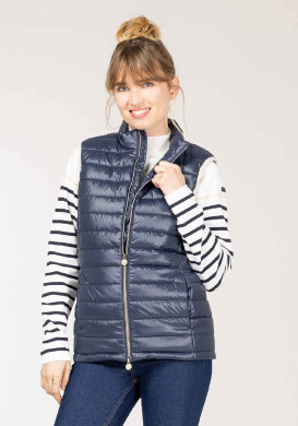 Doudoune sans manches Femme bleu marine Doudoune sans manches Femme bleu marine