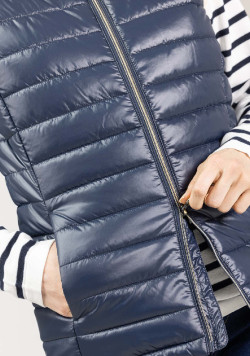 Doudoune sans manches Femme bleu marine