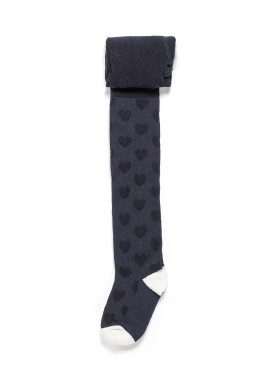 Collants Fille bleu marine
