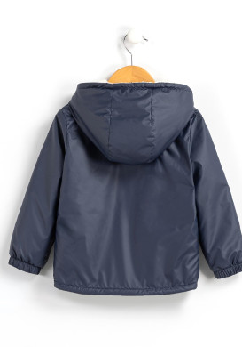 Coupe vent Garçon bleu marine doublé sherpa Coupe vent Garçon bleu marine doublé sherpa