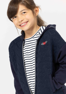 Veste coeurs matelassés Fille Veste coeurs matelassés Fille