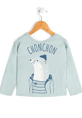 TEE SHIRT ML BLEU TAIKI