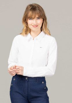 CHEMISE CHEMISIER ML BLANC CARLINIE2