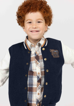 Veste teddy en molleton Garçon