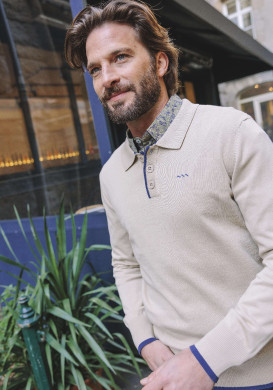 Pull beige Homme Pull beige Homme