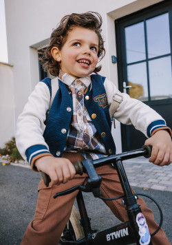 Veste teddy en molleton Garçon