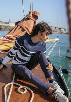 Pull marin Femme à boutons Pull marin Femme à boutons