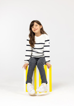 Pull marin Fille