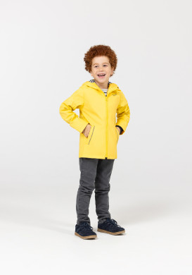 Ciré garçon à capuche jaune