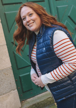 Doudoune sans manches Femme bleu marine