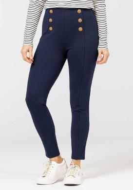 Pantalon milano 7/8ème bleu marine Femme Pantalon milano 7/8ème bleu marine Femme