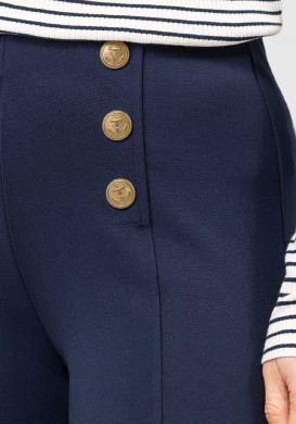Pantalon milano 7/8ème bleu marine Femme Pantalon milano 7/8ème bleu marine Femme