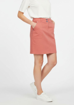 Jupe courte brique Femme
