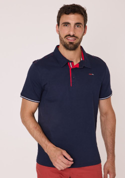 Polo bleu marine Homme